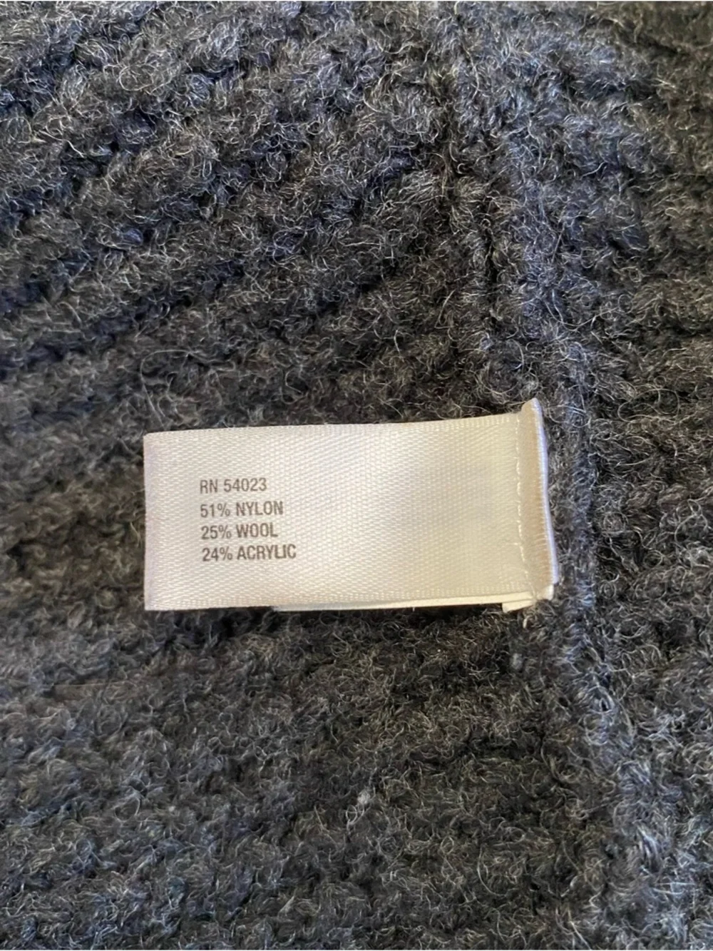 Gap Dark Gray Chunky Sweater Open Cardigan Cozy Oversized Womens Size S/M